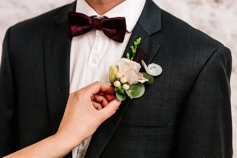 mẫu vest cưới đơn sắc