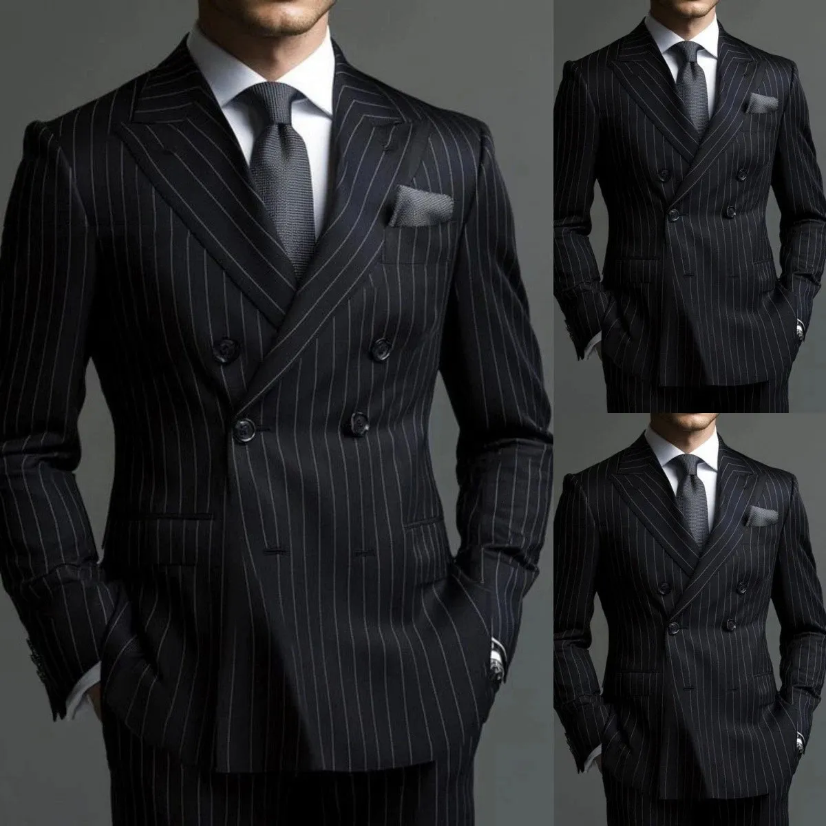 vest cưới nam sọc dọc